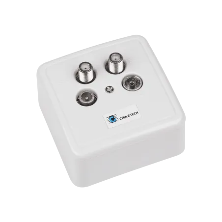 Gniazdo abonenckie RTV-SAT x 2 Cabletech