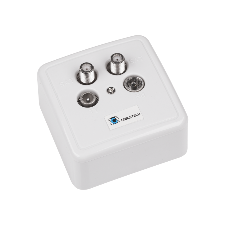 Gniazdo abonenckie RTV-SAT x 2 Cabletech Gniazdo abonenckie RTV-SAT x 2 Cabletech