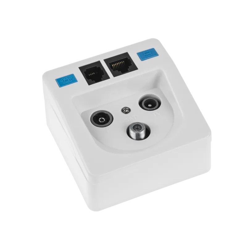 Gniazdo abonenckie RTV-SAT-RJ11-RJ45 BX300
