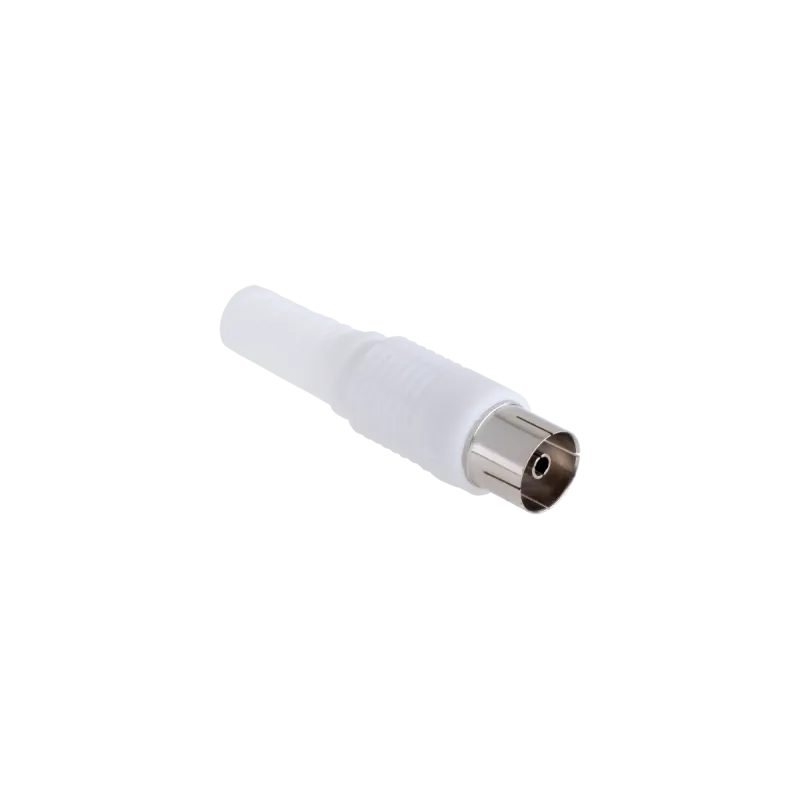 Gniazdo antenowe TV na kabel długie białe Cabletech Gniazdo antenowe TV na kabel długie białe Cabletech
