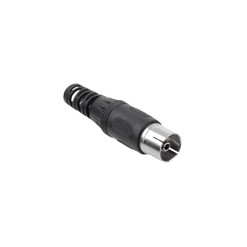 Gniazdo antenowe TV na kabel długie czarne Cabletech