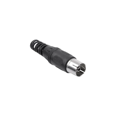 Gniazdo antenowe TV na kabel długie czarne Cabletech