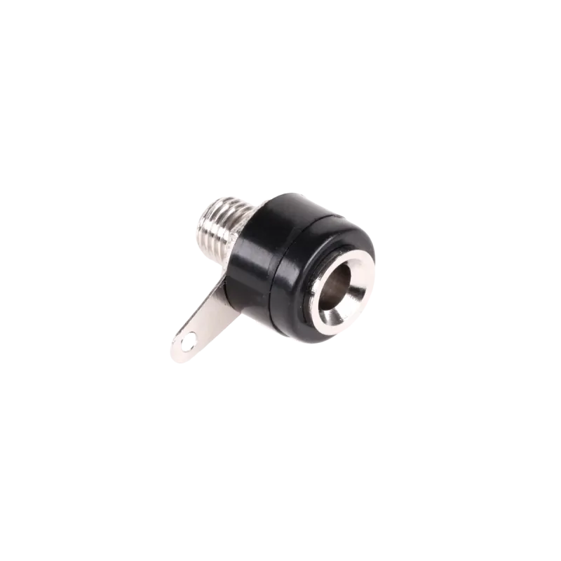 Gniazdo bananowe montażowe plastikowe czarne Gniazdo bananowe montażowe plastikowe czarne