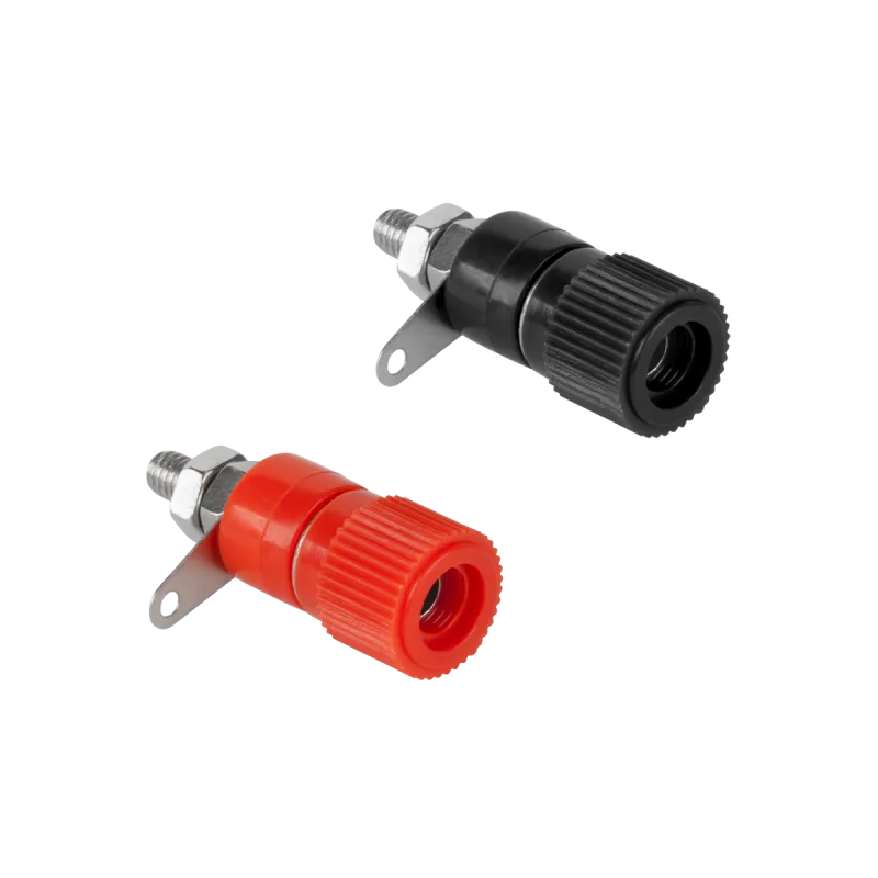 Gniazdo bananowe montażowe średnie 12mm Gniazdo bananowe montażowe średnie 12mm