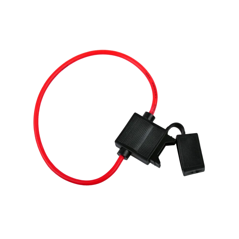 Gniazdo bezpiecznika nożowego (20mm) z przewodem 1,5mm.