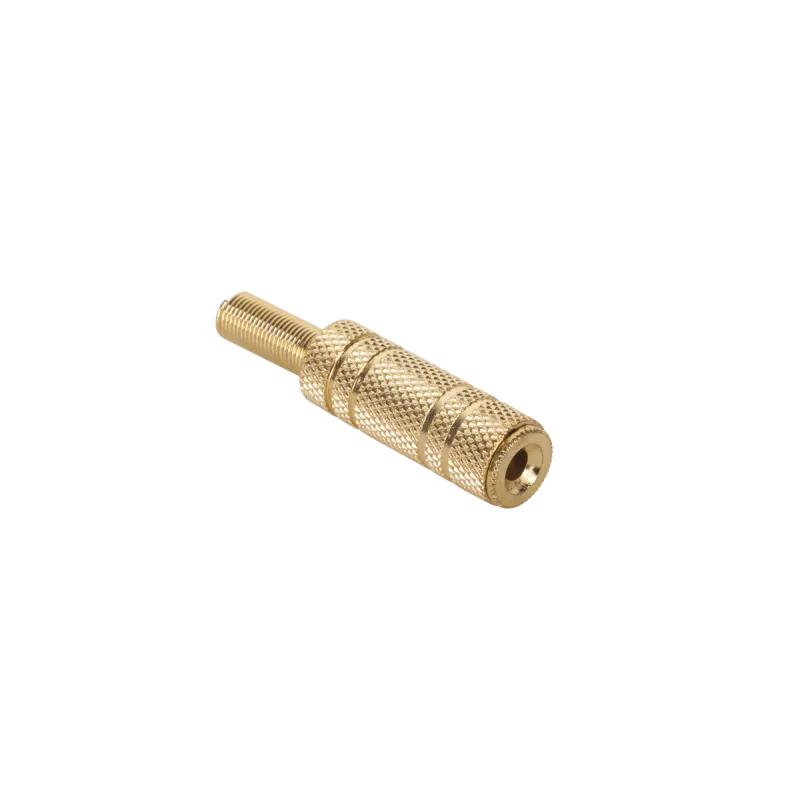 Gniazdo Jack 3.5mm st. kabel gold Gniazdo Jack 3.5mm st. kabel gold