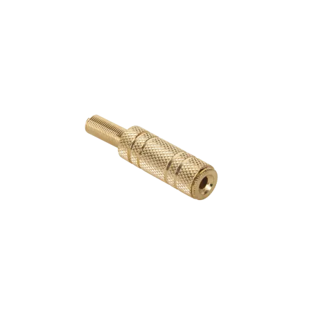 Gniazdo Jack 3.5mm st. kabel gold