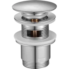 Korek klik-klak duży z tuleją mosiężną stal szczotkowana Duro