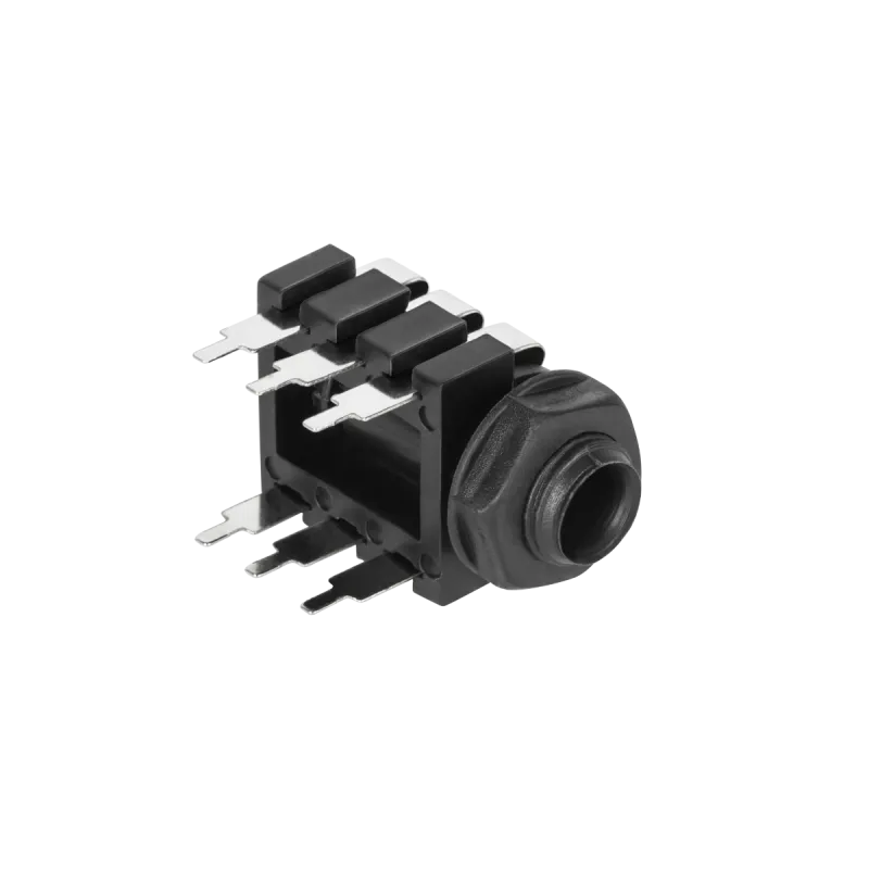 Gniazdo Jack 6.3mm stereo druk.plast Gniazdo Jack 6.3mm stereo druk.plast