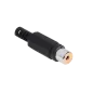 Gniazdo RCA na kabel czarne Gniazdo RCA na kabel czarne