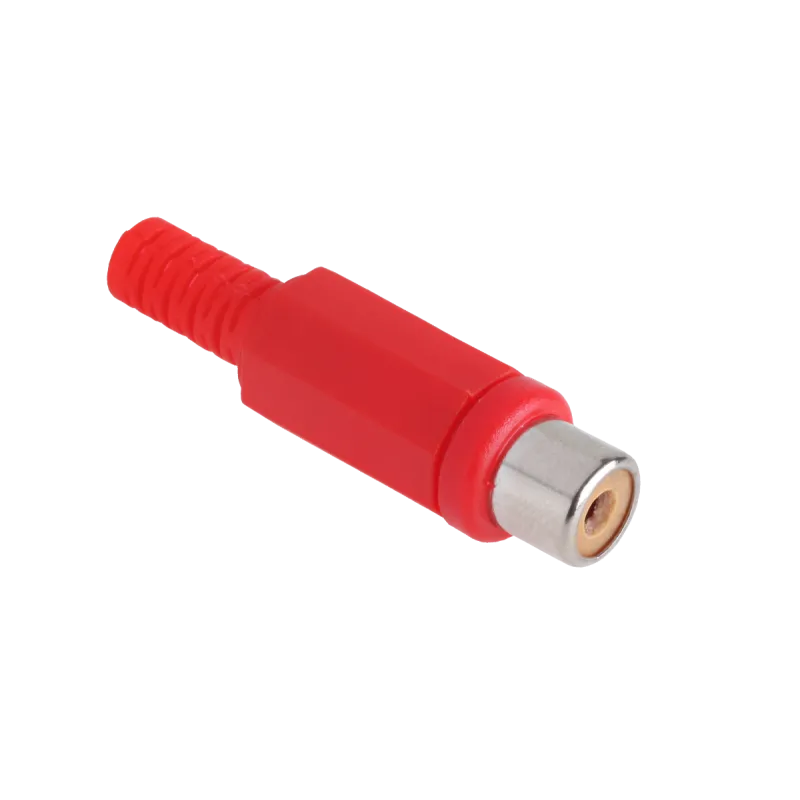 Gniazdo RCA na kabel czerwone. Gniazdo RCA na kabel czerwone.