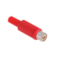 Gniazdo RCA na kabel czerwone. Gniazdo RCA na kabel czerwone.