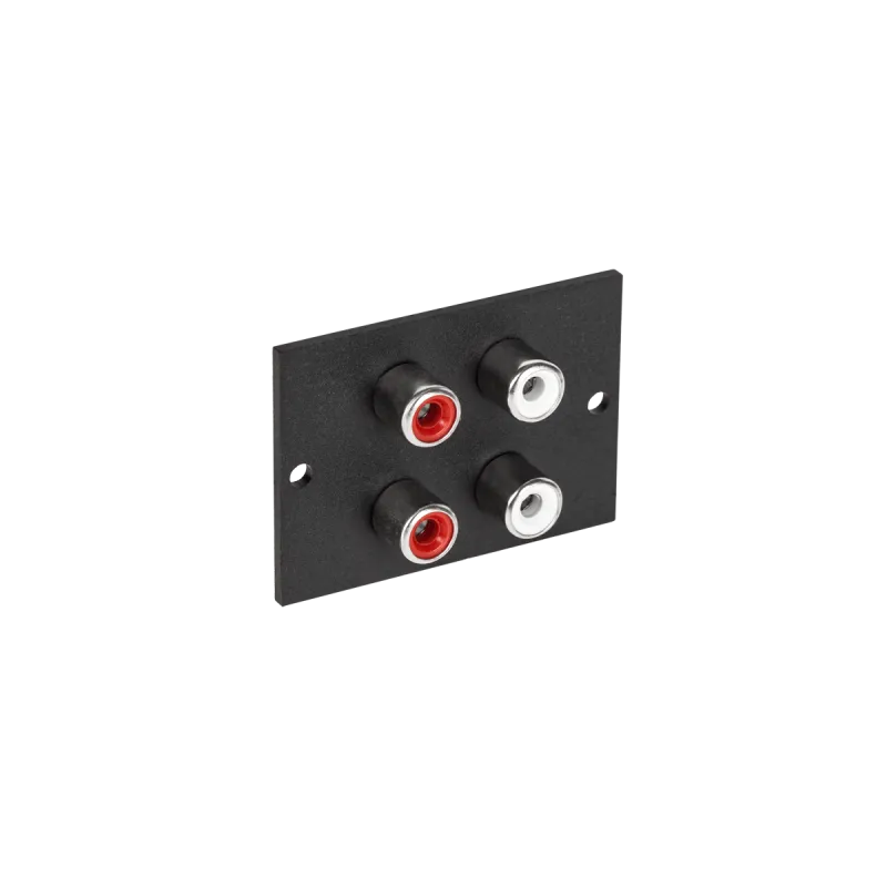 Gniazdo RCAx4 płytka kwadrat Gniazdo RCAx4 płytka kwadrat