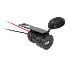 Gniazdo samochodowe, motocyklowe ładowarka USB do montażu