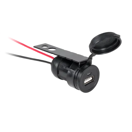 Gniazdo samochodowe, motocyklowe ładowarka USB do montażu