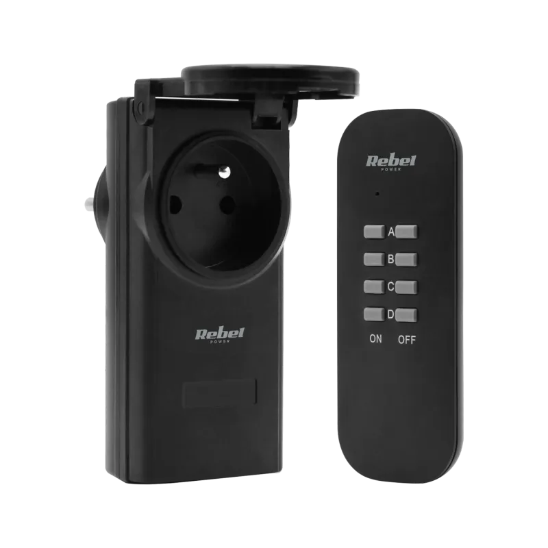 Gniazdo sieciowe Rebel sterowane pilotem- zewnętrzne