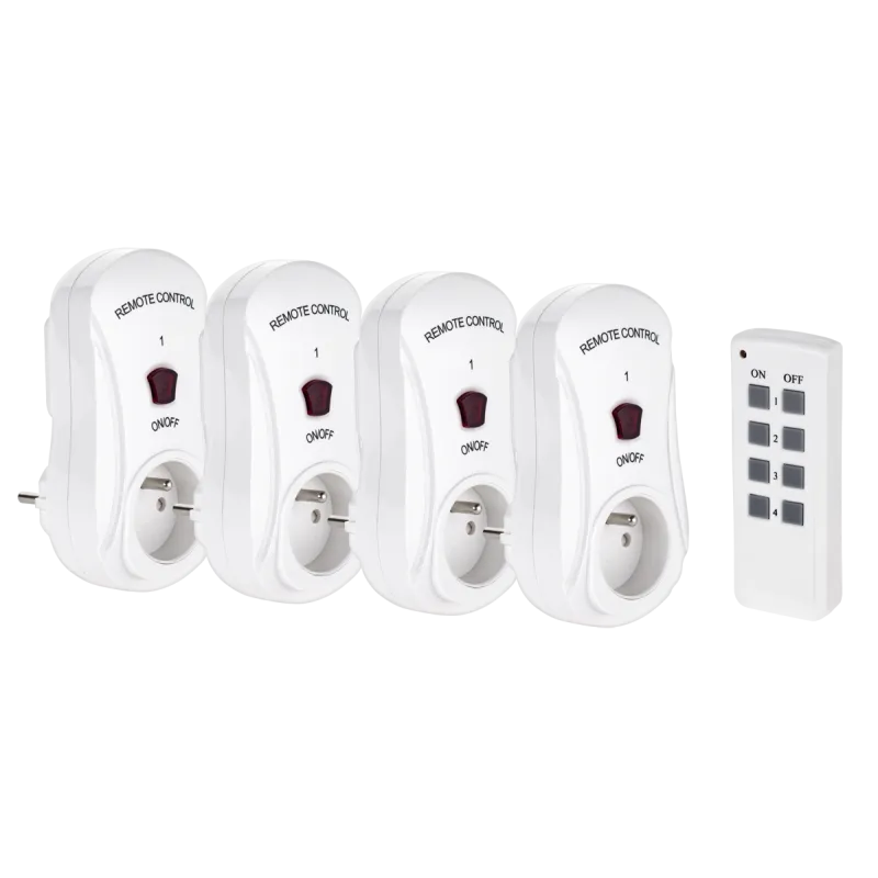 Gniazdo sieciowe sterowane pilotem x4 Gniazdo sieciowe sterowane pilotem x4