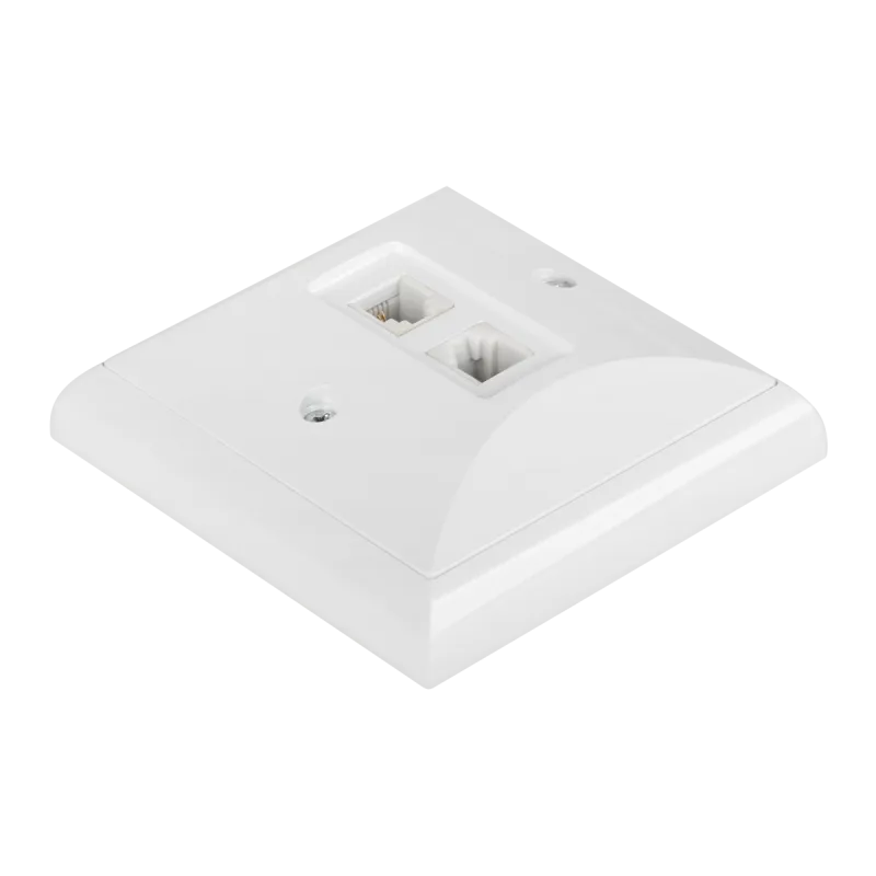 Gniazdo tel.na tynk podwójne 2xRJ11