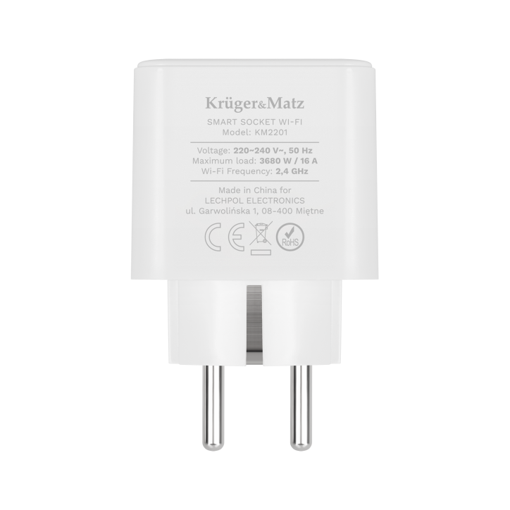 Gniazdo WiFi Kruger&Matz Connect P3 Tuya Gniazdo WiFi Kruger&Matz Connect P3 Tuya