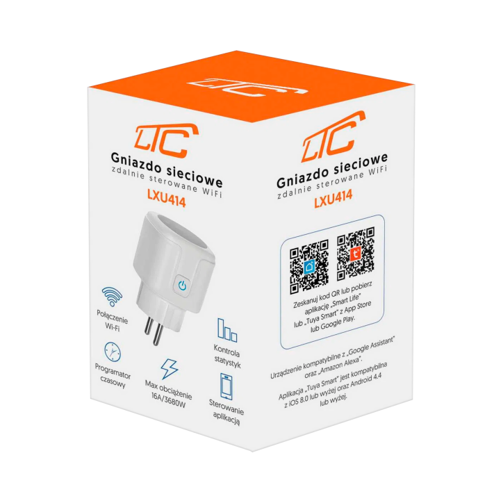 Gniazdo WiFi Tuya LTC GGW LXU414 Gniazdo WiFi Tuya LTC GGW LXU414