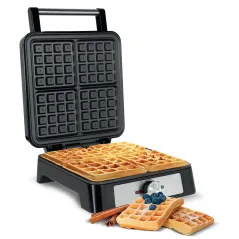 Gofrownica TEESA 4 gofry 1600W inox regulacja mocy | Tostery