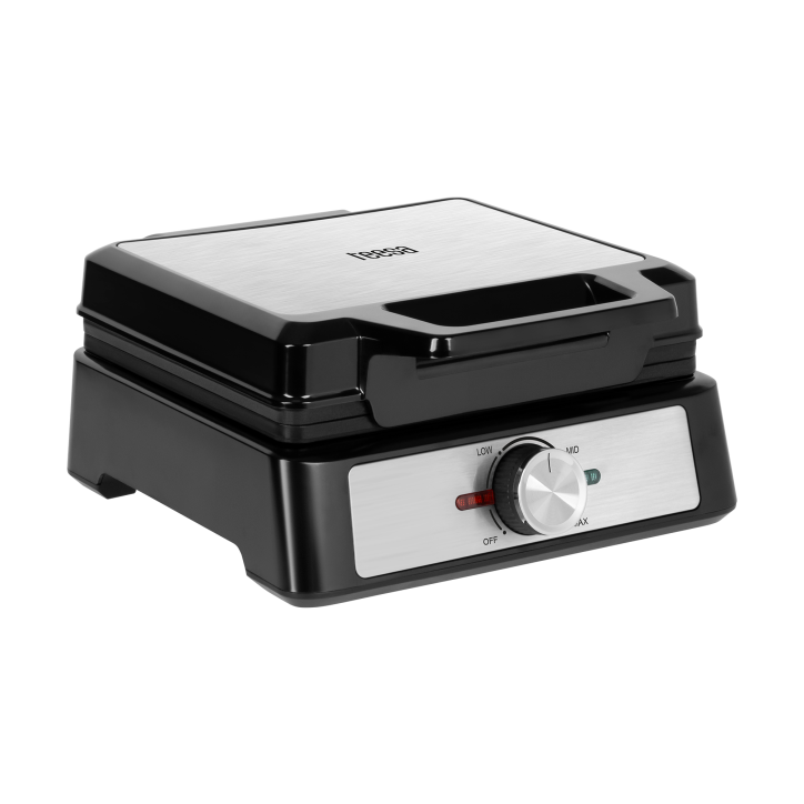 Gofrownica TEESA, 2 gofry, 1600W, inox, regulacja mocy Gofrownica TEESA, 2 gofry, 1600W, inox, regulacja mocy