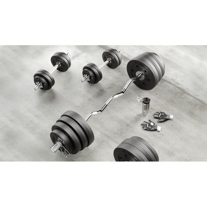 Gryf prosty, hantle 40cm 1.8kg REBEL ACTIVE Gryf prosty, hantle 40cm 1.8kg REBEL ACTIVE