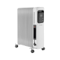 Grzejnik olejowy 2500W (11 zeberek) z wyświetlaczem LCD, sterowany pilotem Grzejnik olejowy 2500W (11 zeberek) z wyświetlaczem LCD, sterowany pilotem