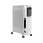 Grzejnik olejowy 2500W (11 zeberek) z wyświetlaczem LCD, sterowany pilotem Grzejnik olejowy 2500W (11 zeberek) z wyświetlaczem LCD, sterowany pilotem