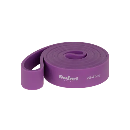 Guma do ćwiczeń lateksowa - Power Band PL-4, fioletowa 20-45 kg REBEL ACTIVE
