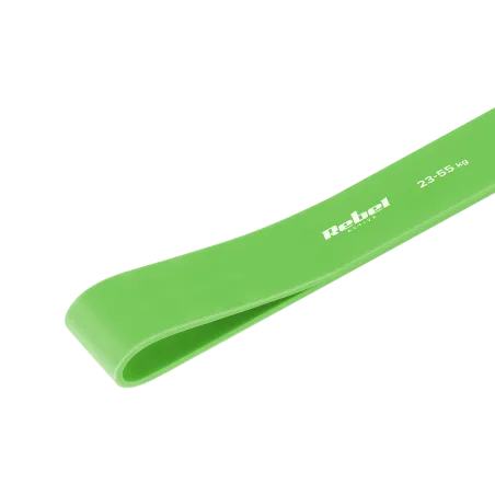 Guma do ćwiczeń lateksowa - Power Band PL-5, zielona 23-55 kg REBEL ACTIVE