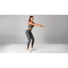 Guma do ćwiczeń lateksowa - Power Band PL-5, zielona 23-55 kg REBEL ACTIVE