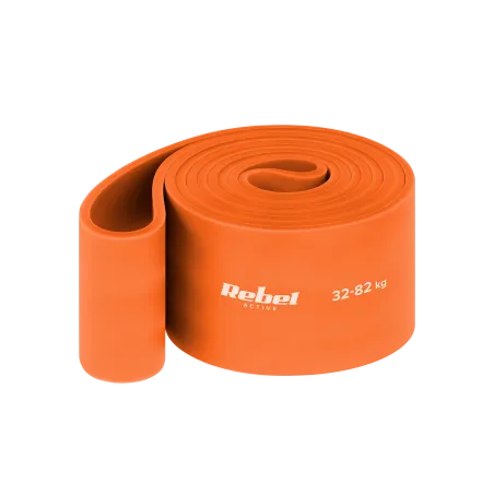 Guma do ćwiczeń lateksowa - Power Band PL-7, pomarańczowa 32-82 kg REBEL ACTIVE