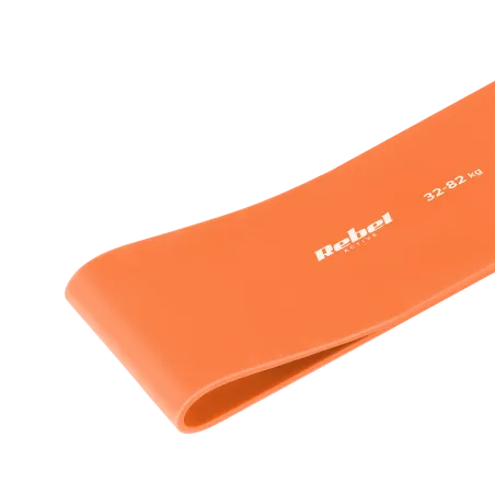 Guma do ćwiczeń lateksowa - Power Band PL-7, pomarańczowa 32-82 kg REBEL ACTIVE