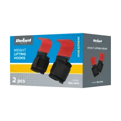 Haki treningowe, uchwyty do sztangi do martwego ciągu , REBEL ACTIVE