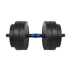 Hantel bitumiczny regulowany z łącznikiem 1x20kg, REBEL ACTIVE
