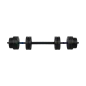 Hantel bitumiczny regulowany z łącznikiem 1x20kg, REBEL ACTIVE