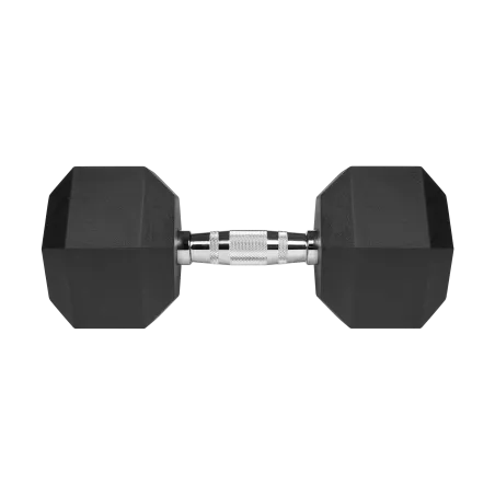 Hantel żeliwny gumowany HEX 20kg , REBEL ACTIVE