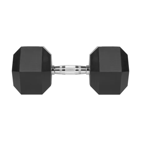 Hantel żeliwny gumowany HEX 25 kg REBEL ACTIVE