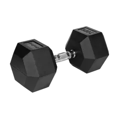Hantel żeliwny gumowany HEX 30 kg REBEL ACTIVE