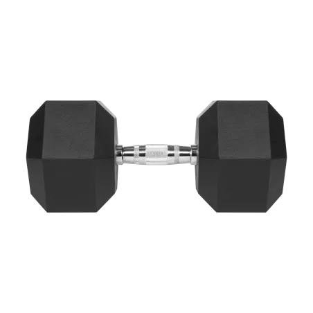 Hantel żeliwny gumowany HEX 32,5 kg REBEL ACTIVE
