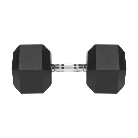 Hantel żeliwny gumowany HEX 35 kg REBEL ACTIVE