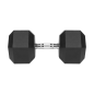 Hantel żeliwny gumowany HEX 35 kg REBEL ACTIVE Hantel żeliwny gumowany HEX 35 kg REBEL ACTIVE