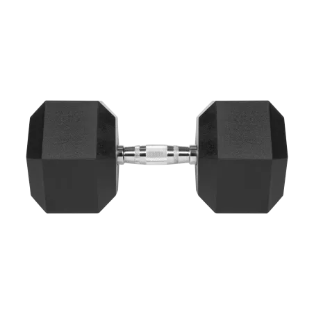 Hantel żeliwny gumowany HEX 37,5 kg REBEL ACTIVE