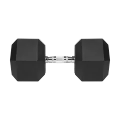 Hantel żeliwny gumowany HEX 40 kg REBEL ACTIVE