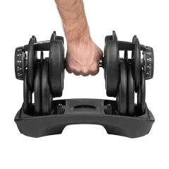 Hantel żeliwny regulowany automat 24 kg REBEL ACTIVE