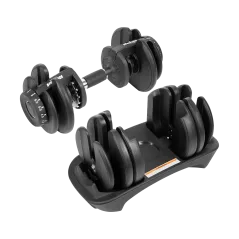 Hantel żeliwny regulowany automat 24 kg REBEL ACTIVE