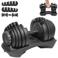 Hantel żeliwny regulowany automat 24 kg REBEL ACTIVE