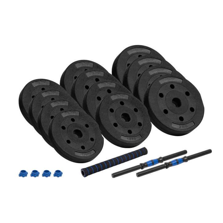 Hantle bitumiczne regulowane z łącznikiem 2x10kg REBEL ACTIVE Hantle bitumiczne regulowane z łącznikiem 2x10kg REBEL ACTIVE
