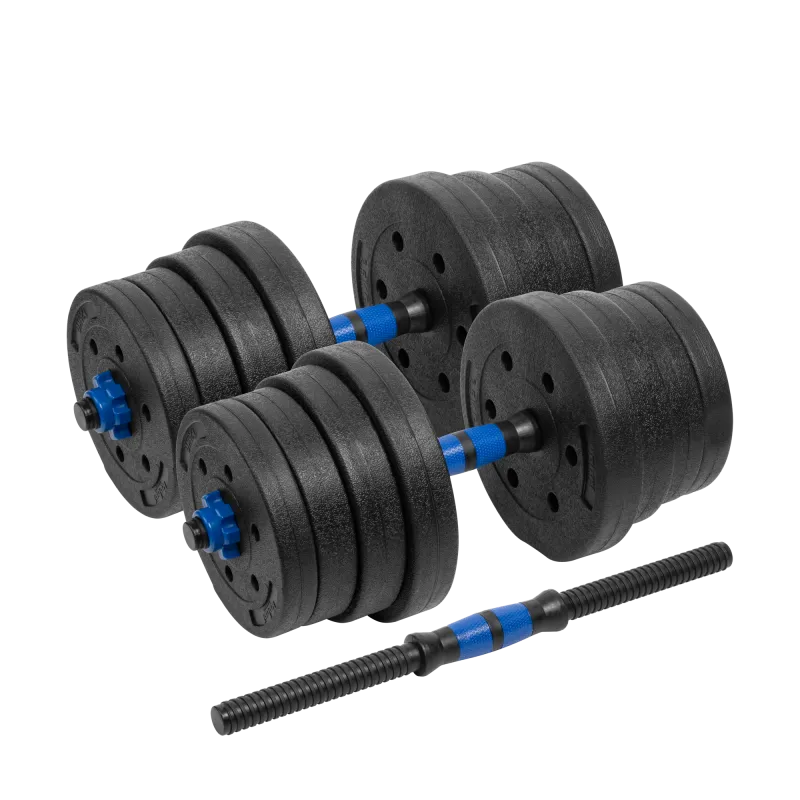 Hantle bitumiczne regulowane z łącznikiem 2x15kg REBEL ACTIVE Hantle bitumiczne regulowane z łącznikiem 2x15kg REBEL ACTIVE